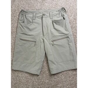 Free‎ Soldier Tactical Cargo Shorts NylonBlend Stretch Zip Pocket SZ 34 Khaki
